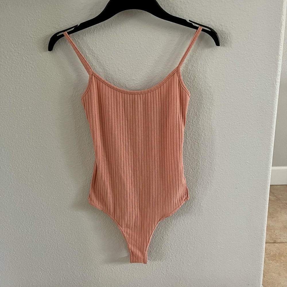 Missguided Ribbed Thong Bodysuit